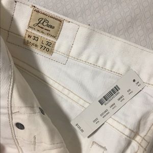 J Crew original White Straight Fit Jeans
